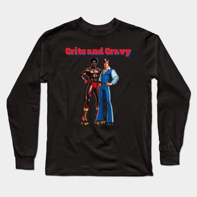 Grits and Gravy Logo Long Sleeve T-Shirt by Woodpile